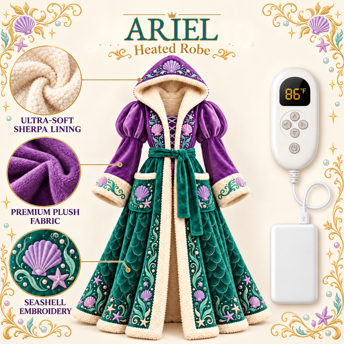 PrincessDream™ Fairytale Heated Robe