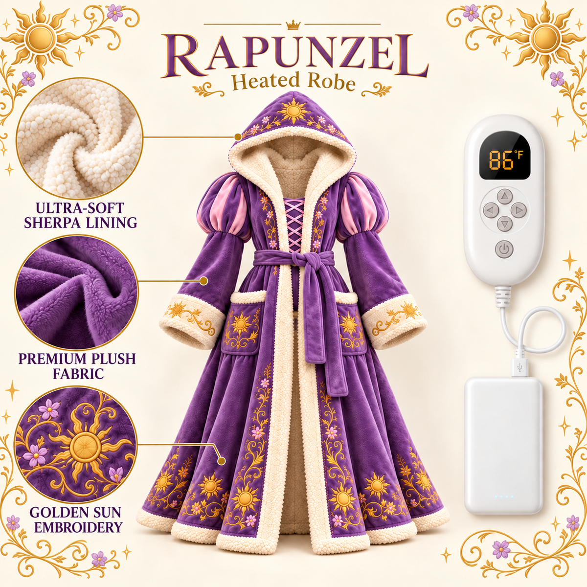 PrincessDream™ Fairytale Heated Robe