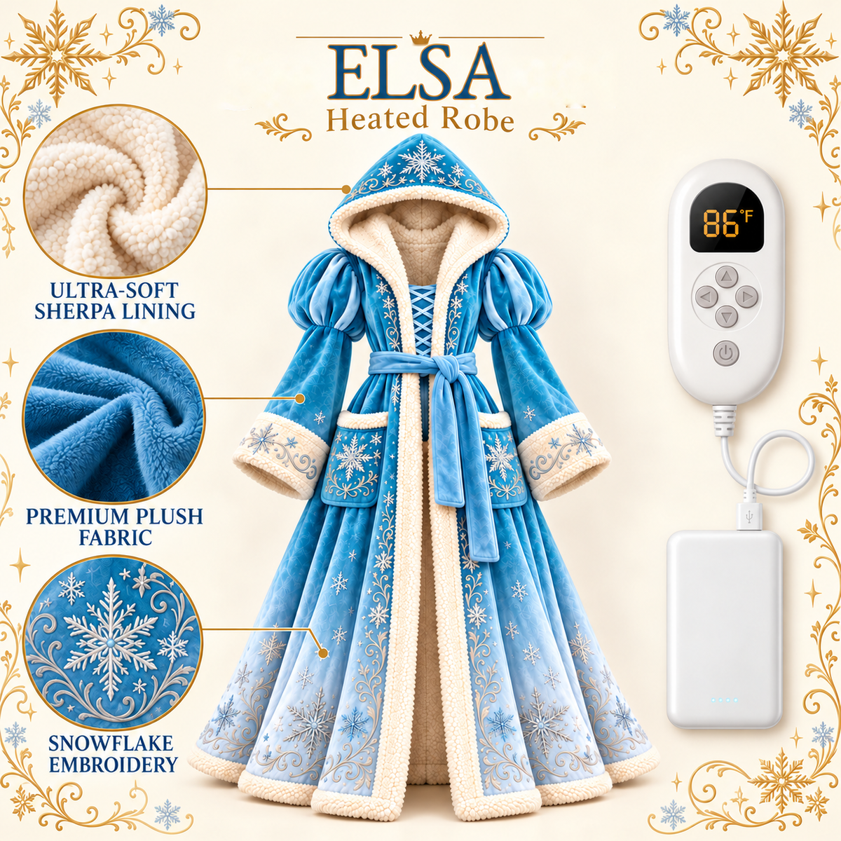 PrincessDream™ Fairytale Heated Robe