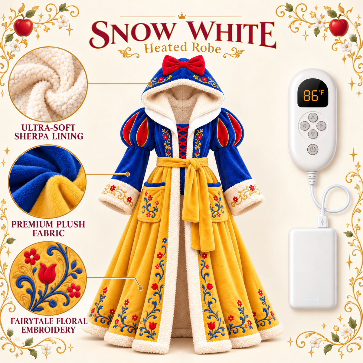 PrincessDream™ Fairytale Heated Robe